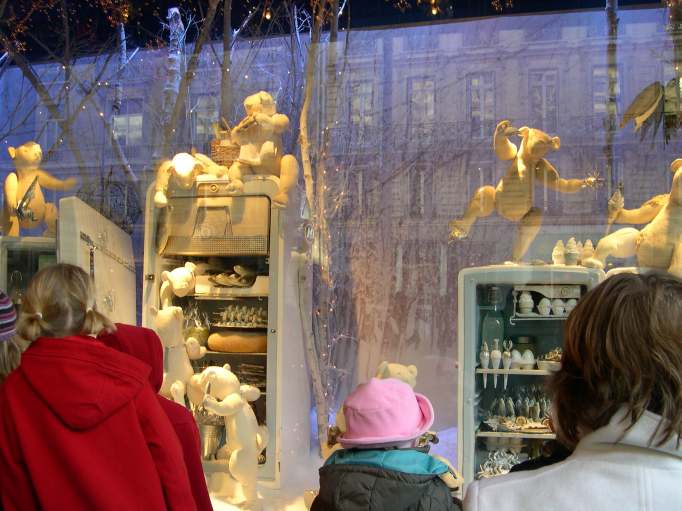  Vitrine de noël d'un grand magasin